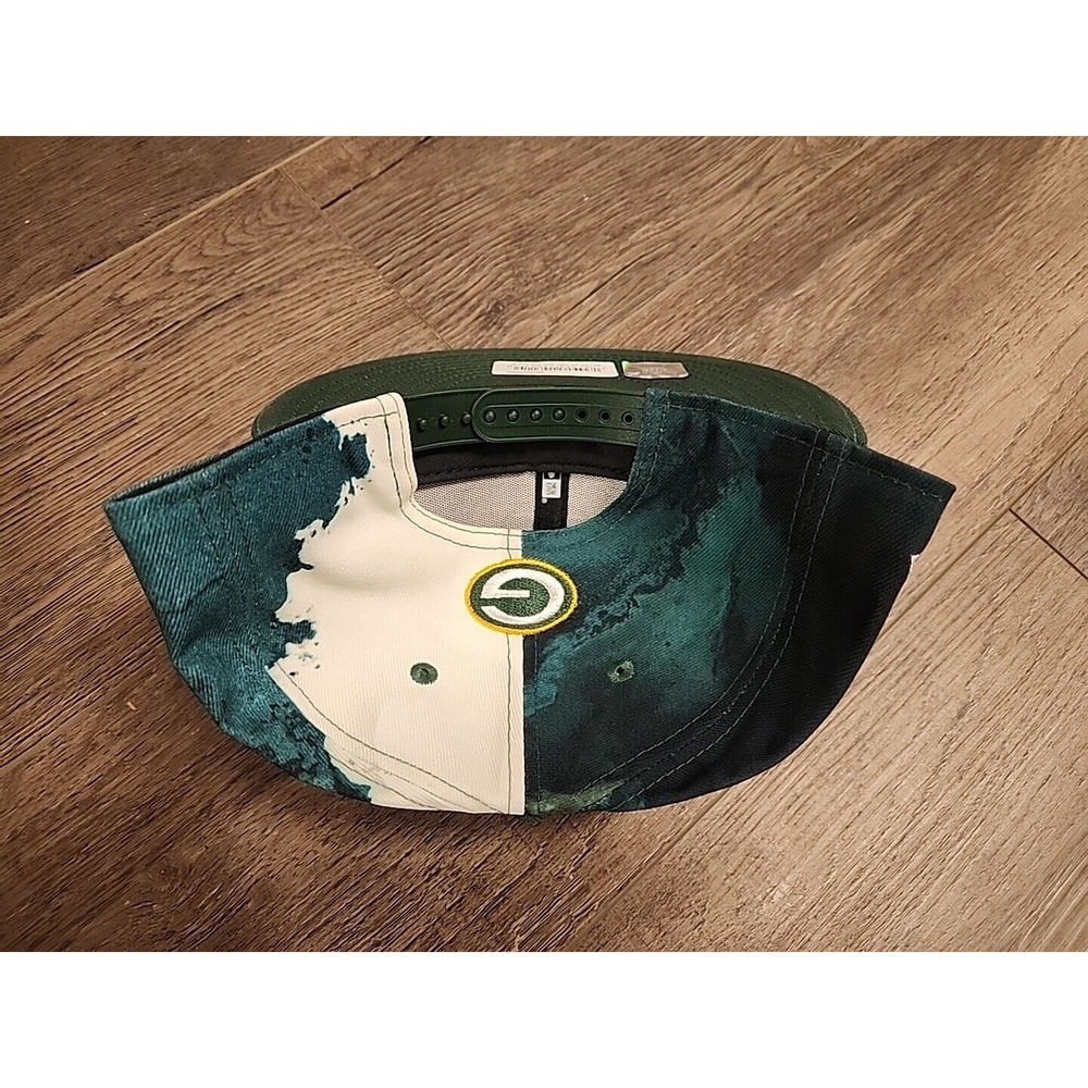 Green Bay Packers New Era 9FIFTY NFL 2022 Sideline Ink Dye Snapback Hat Cap - Picture 4 of 4